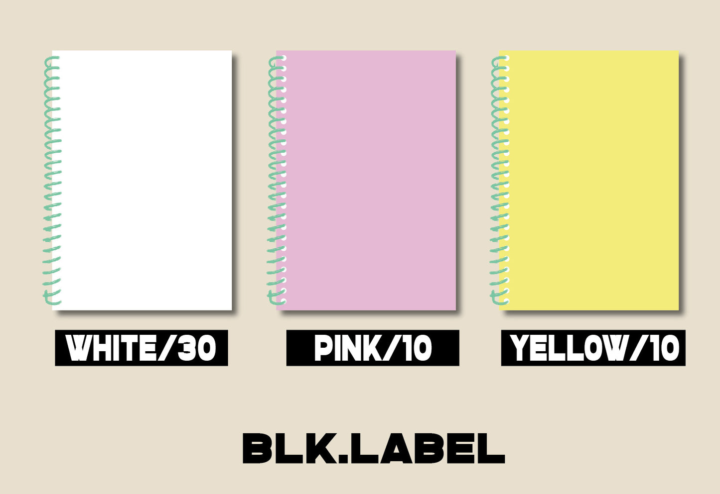 Three color Notebook