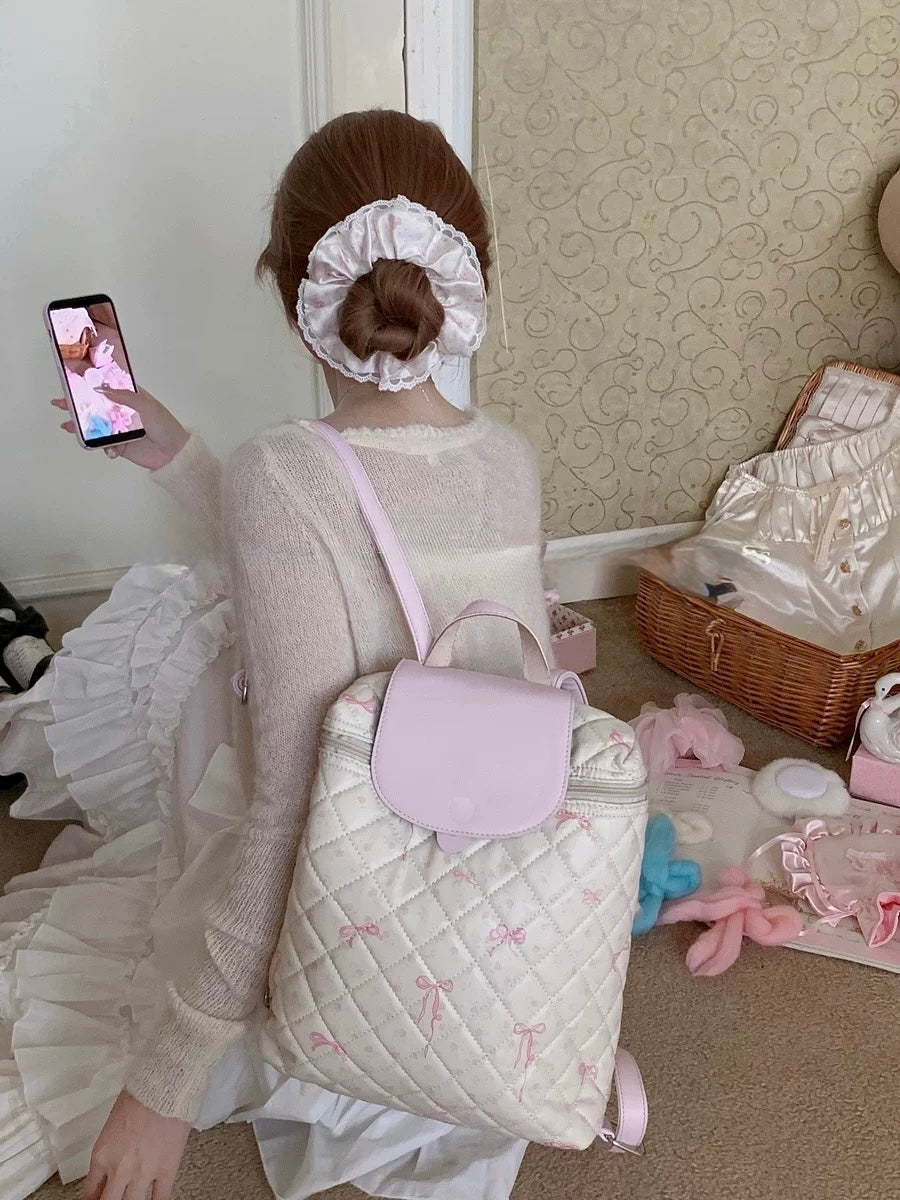 Pink Bow Backpack