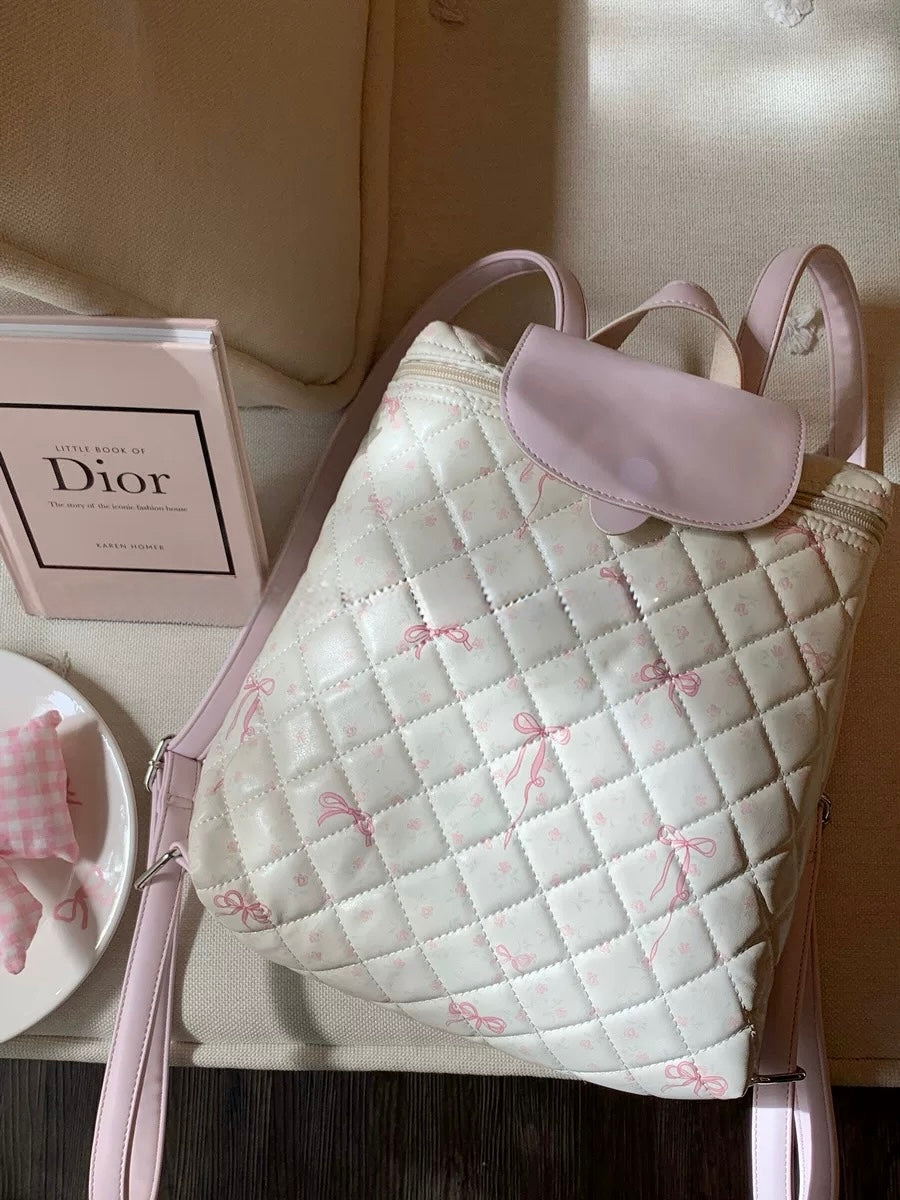 Pink Bow Backpack