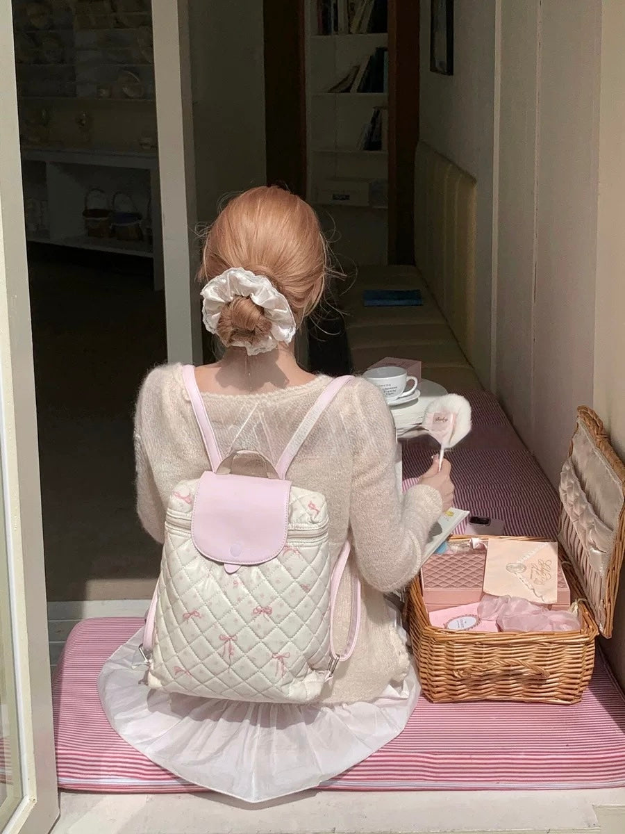 Pink Bow Backpack
