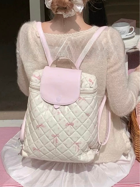 Pink Bow Backpack