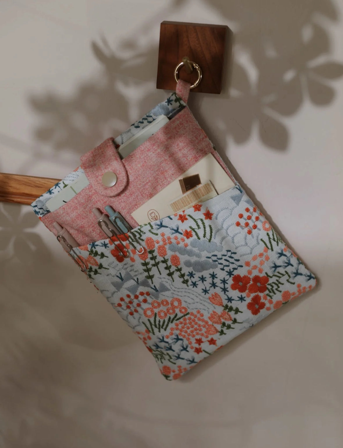 book pouch/sleeve removable strap